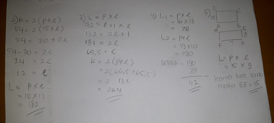 2 Keliling Persegi Panjan Lihat Cara Penyelesaian Di Qanda