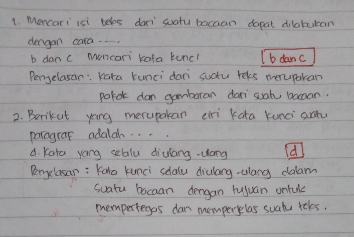 Kata Kunci Paragraf Adalah : Kata Kunci Pada Paragraf Tersebut Adalah