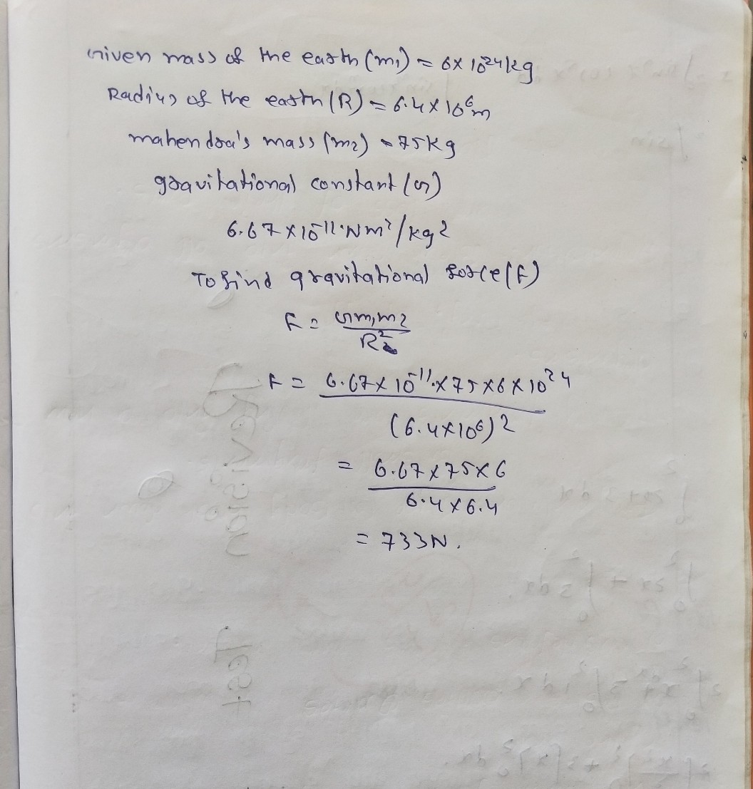 5 Calculate The Gravitational See How To Solve It At Qanda
