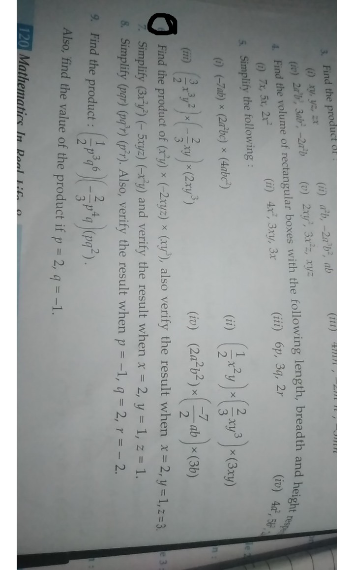 V Ba 2ab Vi 5xy 15 Find See How To Solve It At Qanda