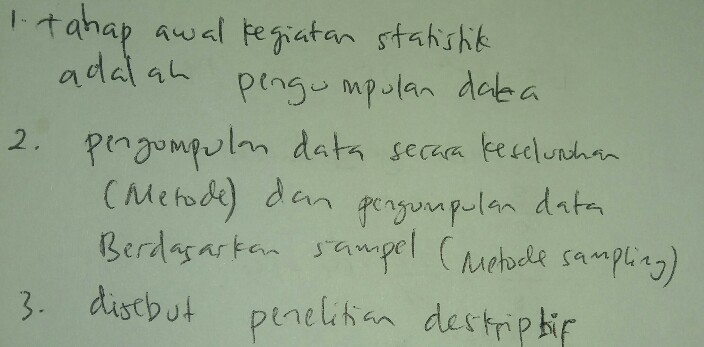 46+ Tahap awal pada kegiatan statistika adalah information