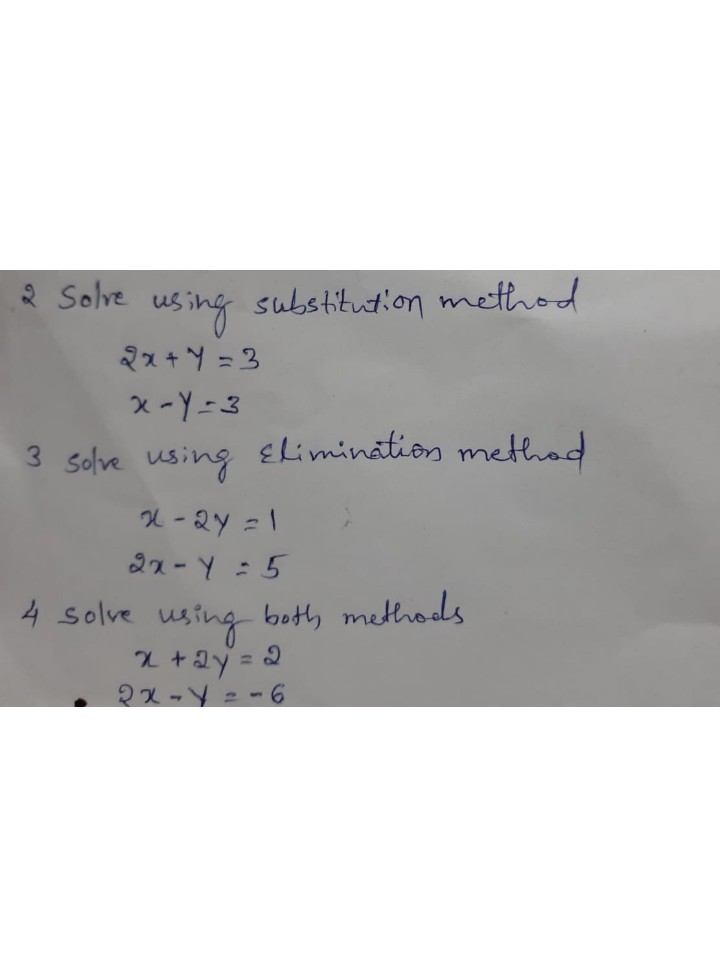 2 2 Solve Using Substitution See How To Solve It At Qanda