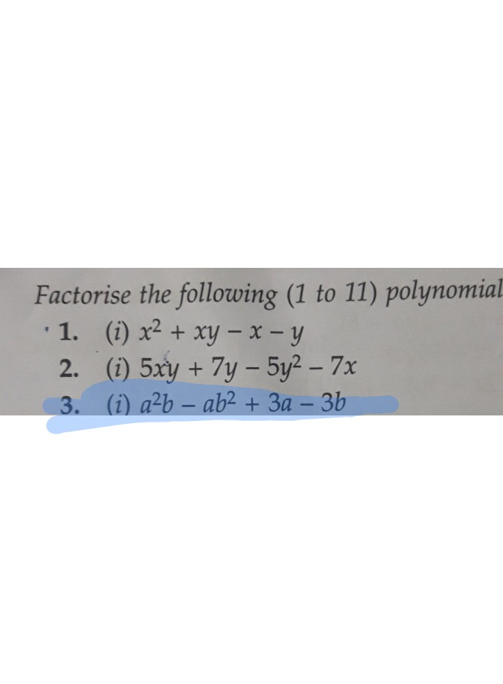 Laercise 2 Factorise The Foll See How To Solve It At Qanda