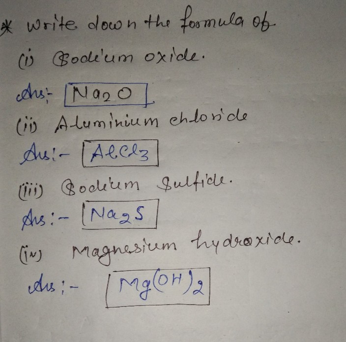 2 Write Down The Formulae Of See How To Solve It At Qanda