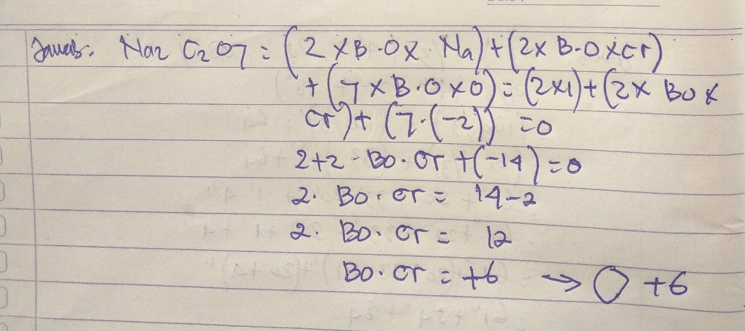 Bilangan Oksidasi Cr Dala Lihat Cara Penyelesaian Di Qanda